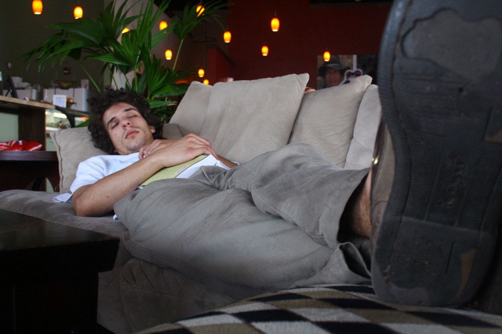 nap and cup of coffee