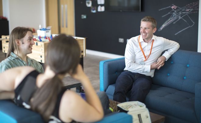 Fun fact: The best business conversations happen around a couch.