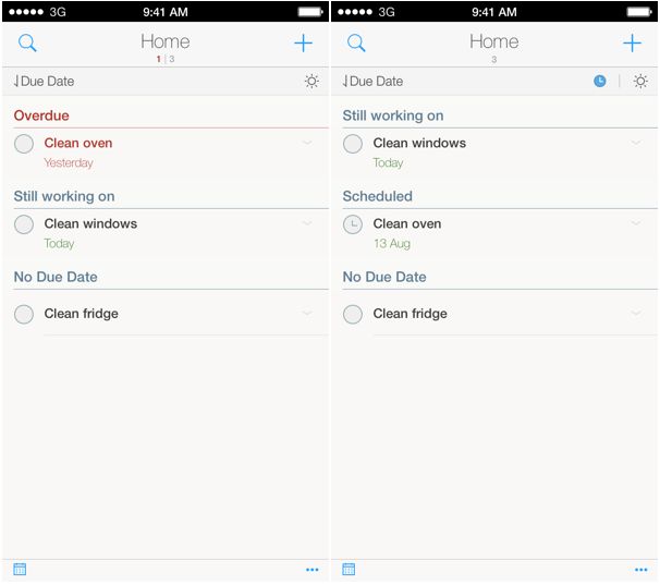 2Do app tasks