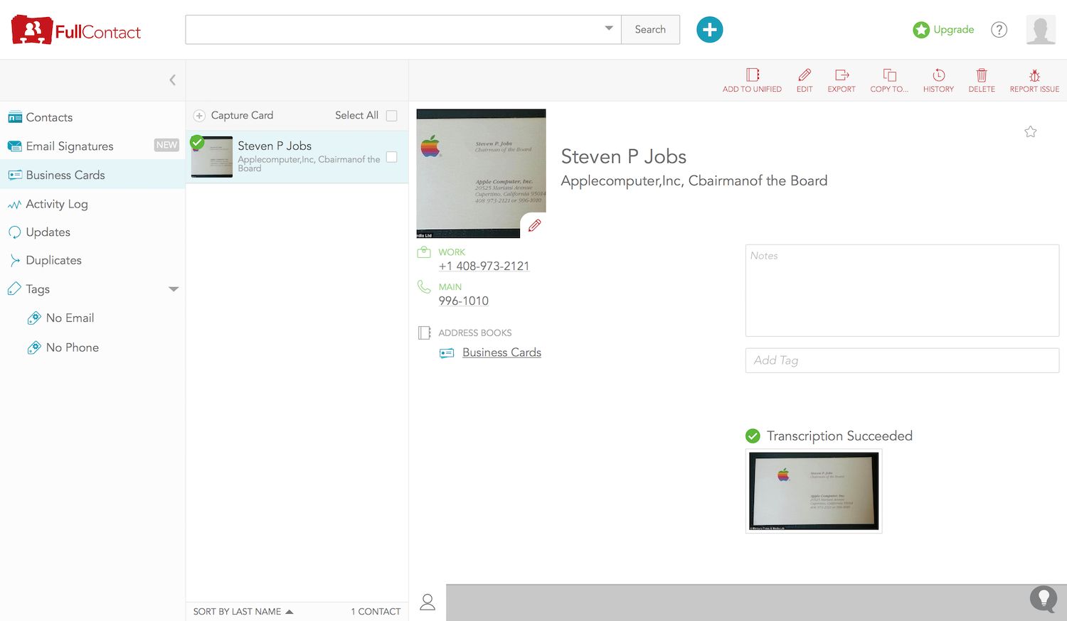 FullContact screenshot
