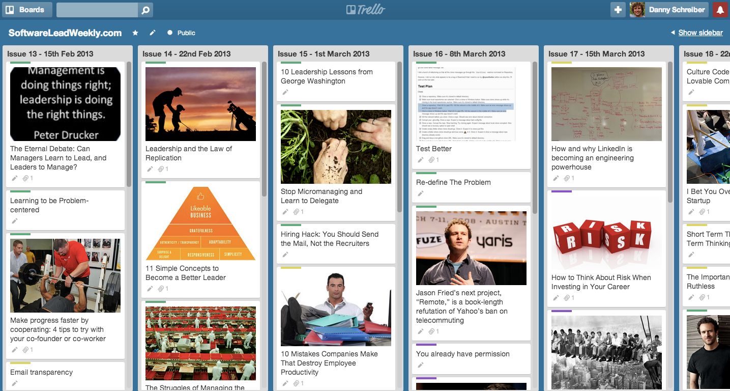Trello screenshot