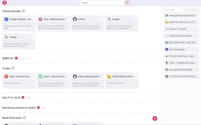 Manage Tabs with Toby