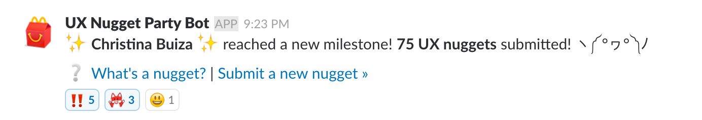 Slack notification