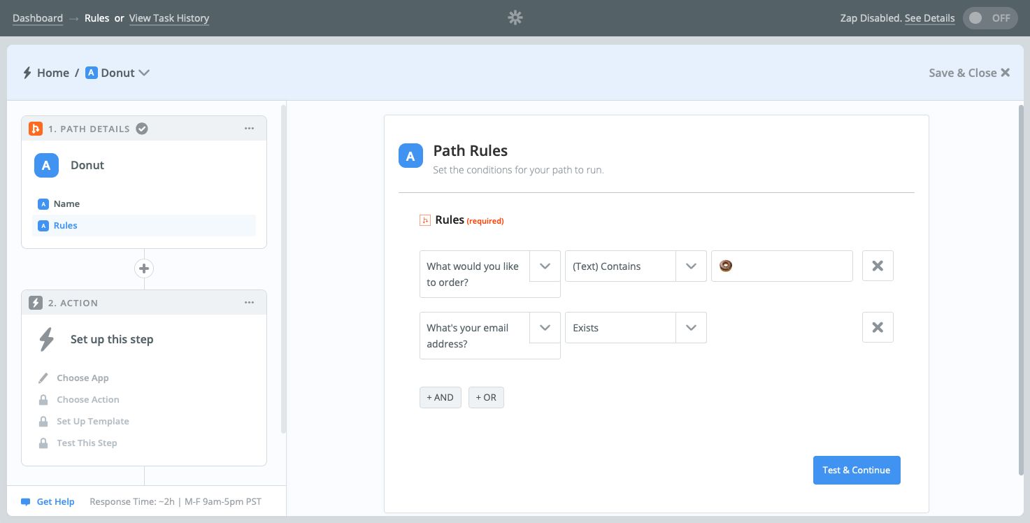 Zapier Path Rules