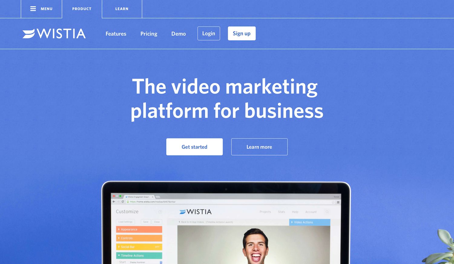 Wistia Screenshot