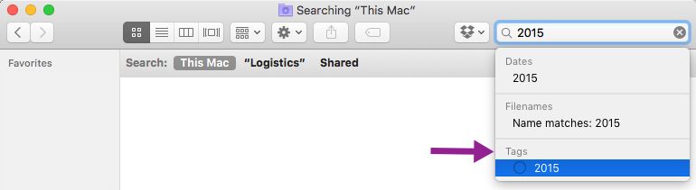 Search for tag in Finder