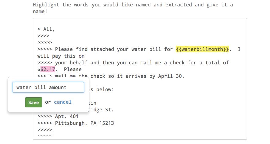 Email Parser example