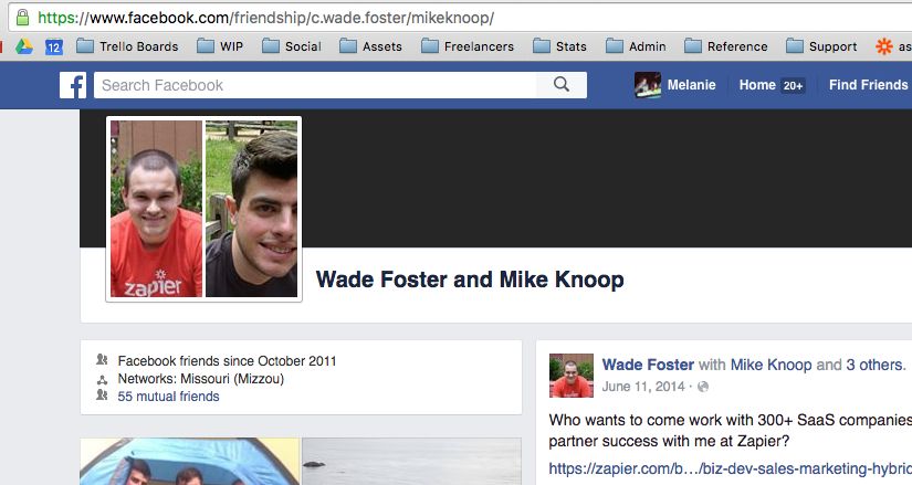 Facebook friendship