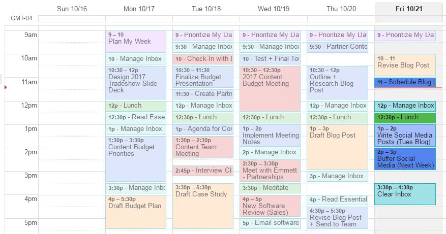 Focused time for your work week