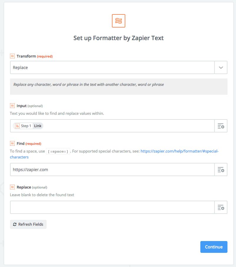 Format URL