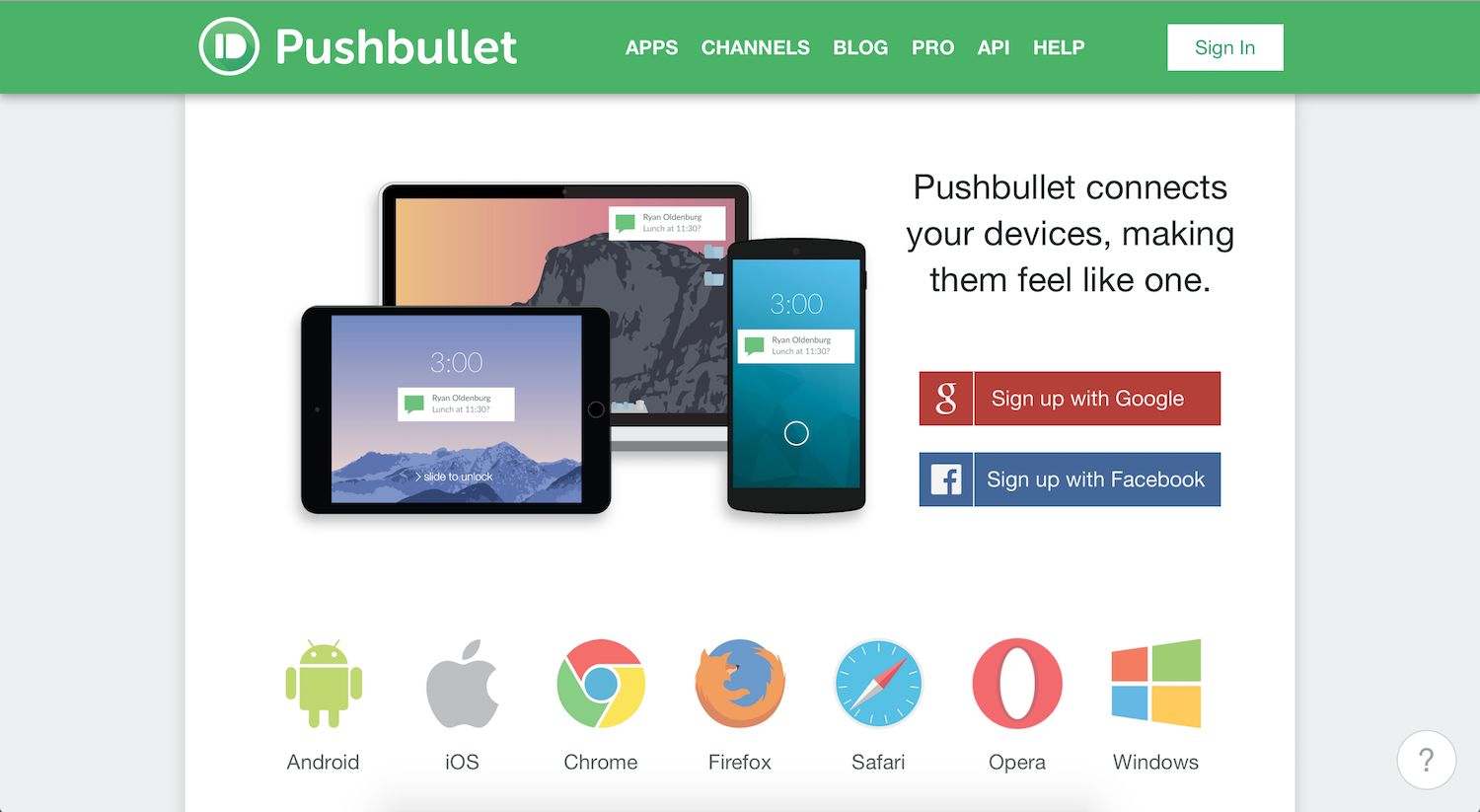 Pushbullet Screenshot