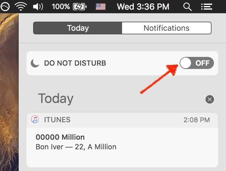 Do Not Disturb in macOS