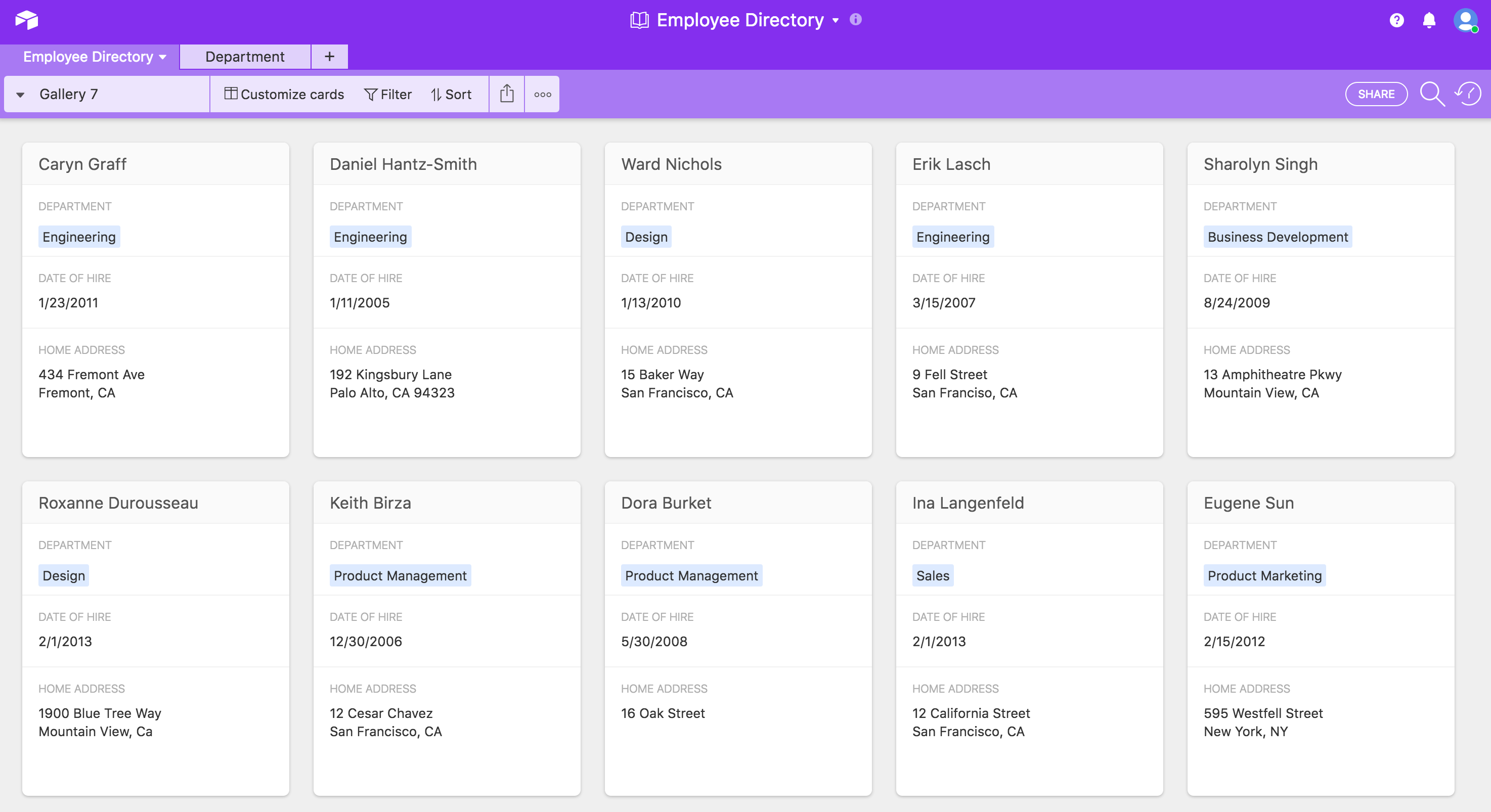 zapier airtable categories