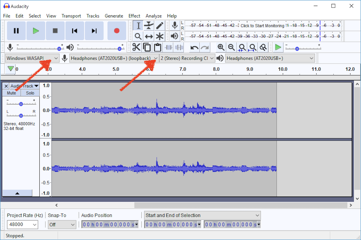 audacity record youtube mac