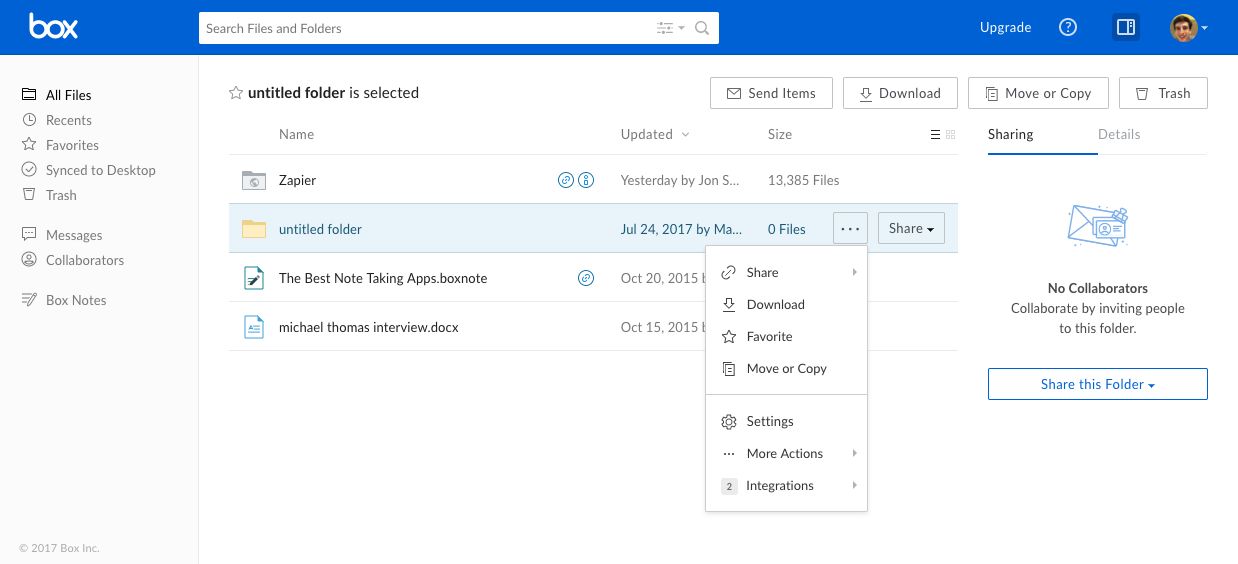 Box screenshot
