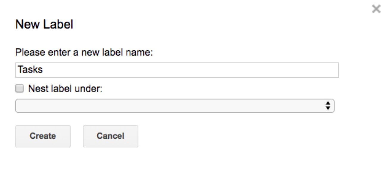 Create new label