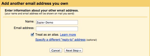 add another email address you own