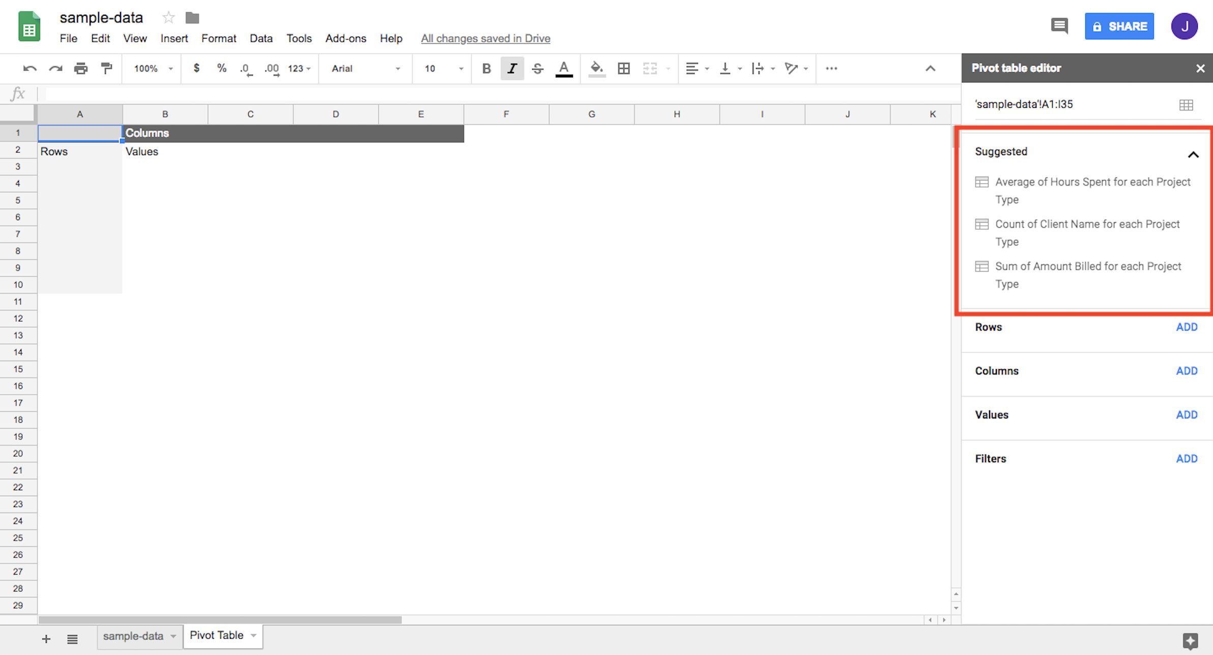 how to use pivot
