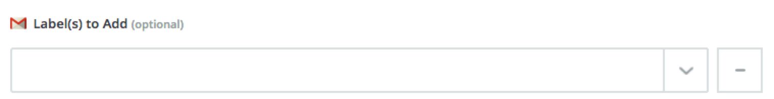 Add label field in the Zap editor