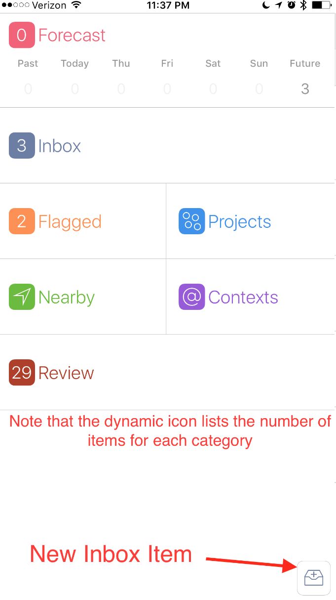 OmniFocus iPhone