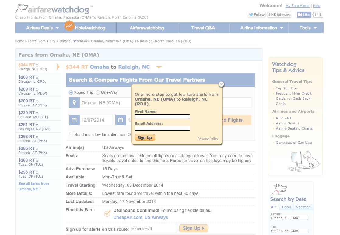 Airfarewatchdog
