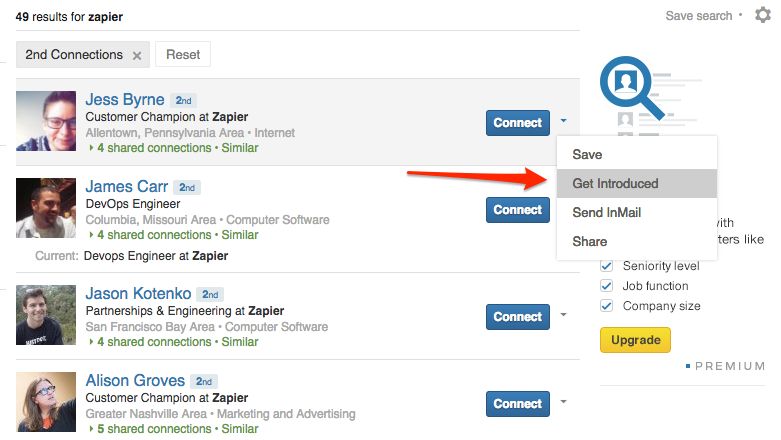 Find sales leads on LinkedIn