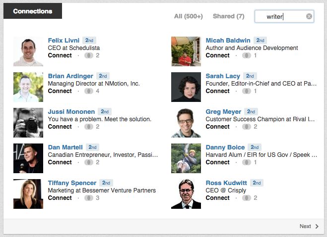 Search for candidates on LinkedIn