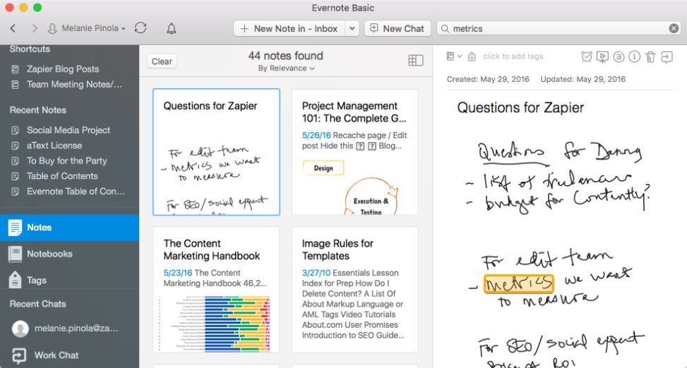 Evernote Screenshot