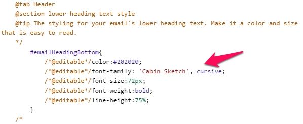 google fonts css
