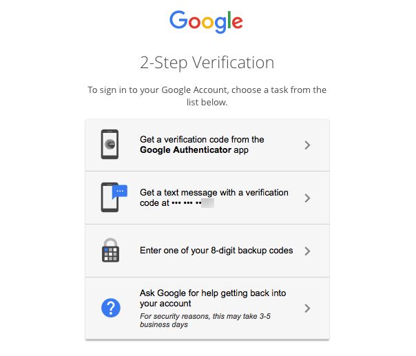 Alternate login options