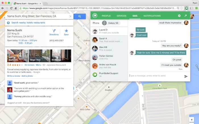 Pushbullet Chrome extension