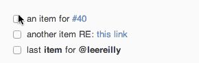 github task lists example