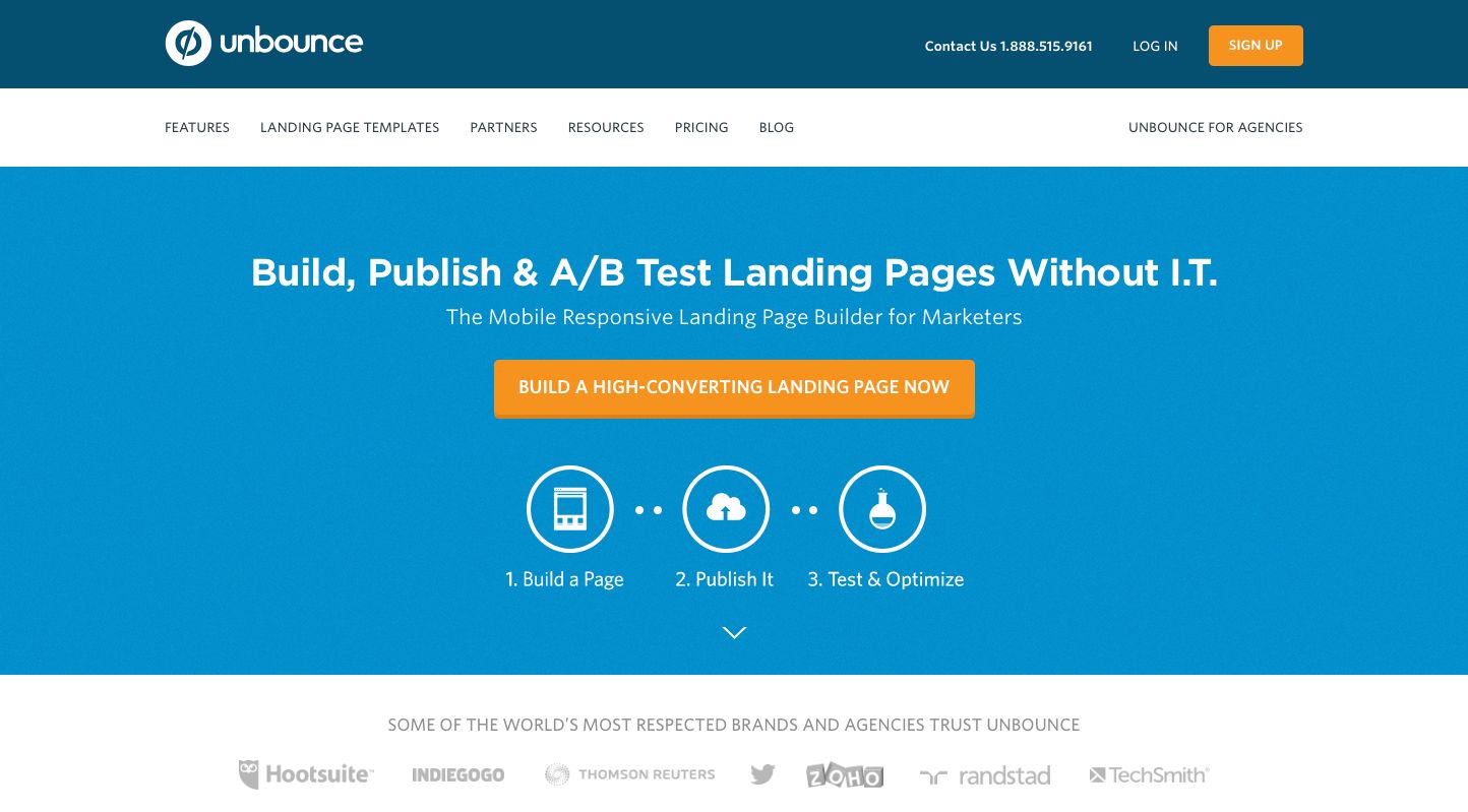 Unbounce Screenshot