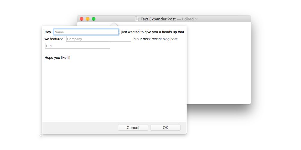 text fields