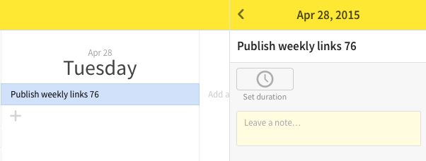 Monday task notes