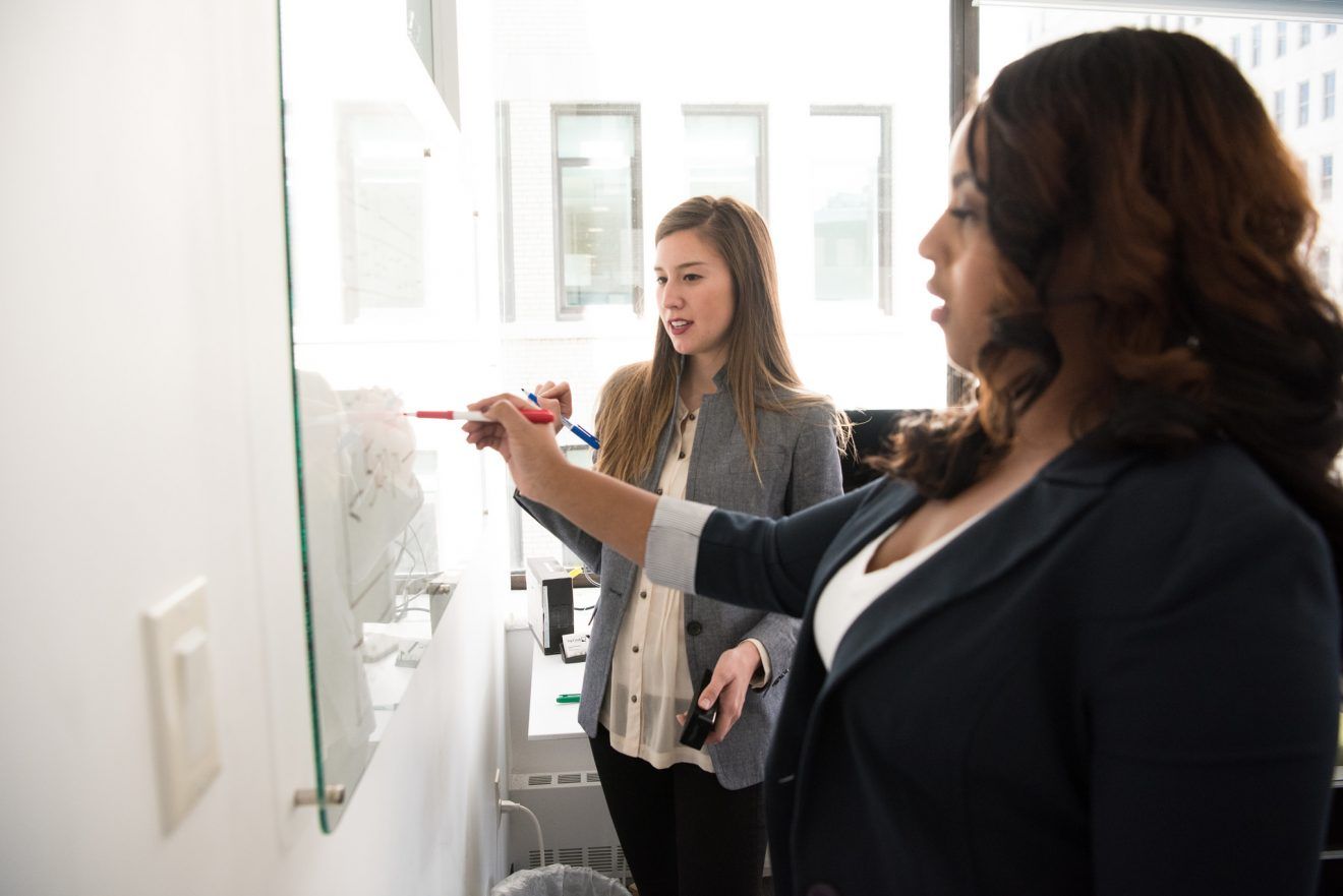 People at a whiteboard