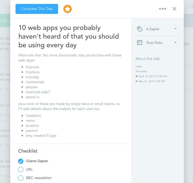 MeisterTask card