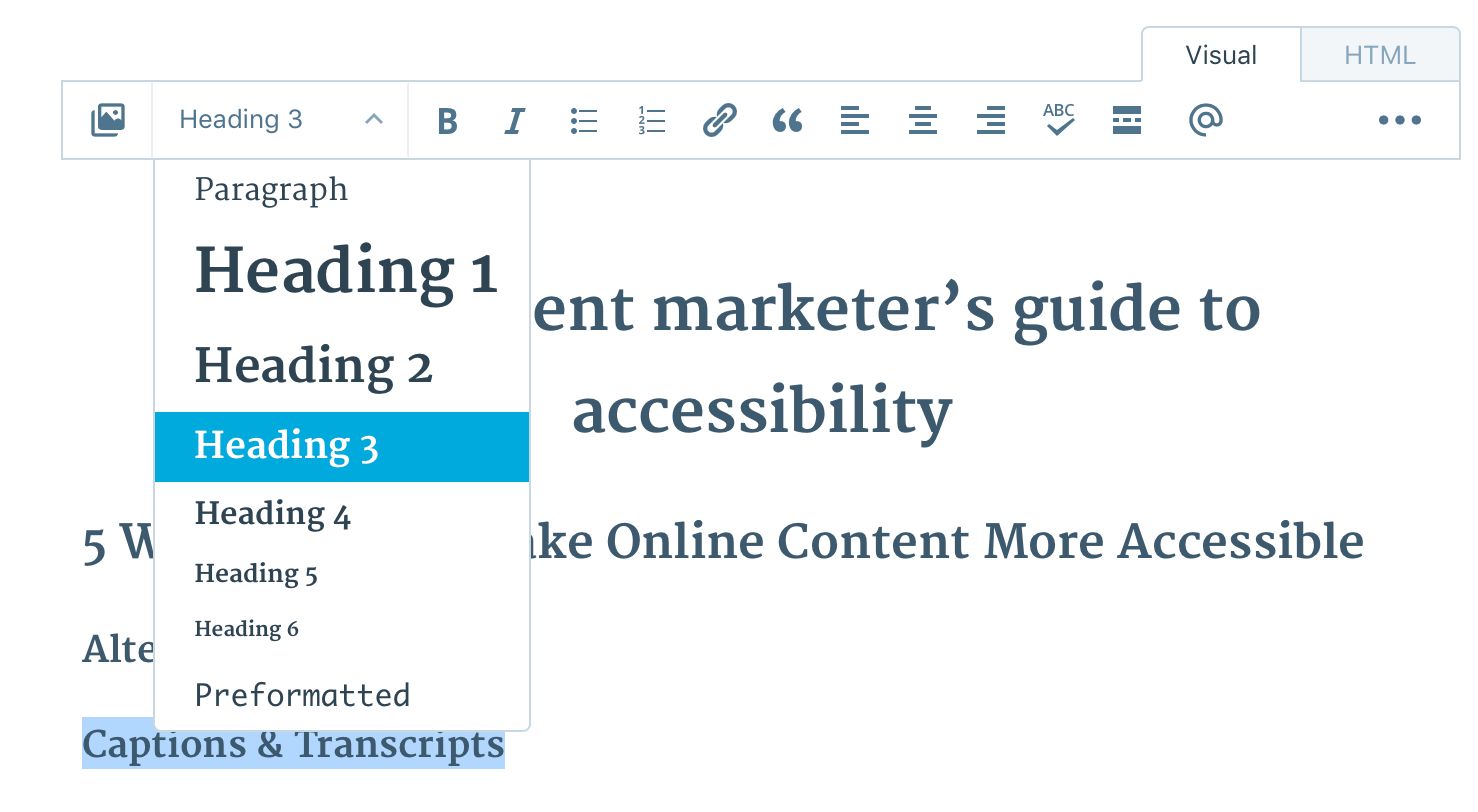 Headings