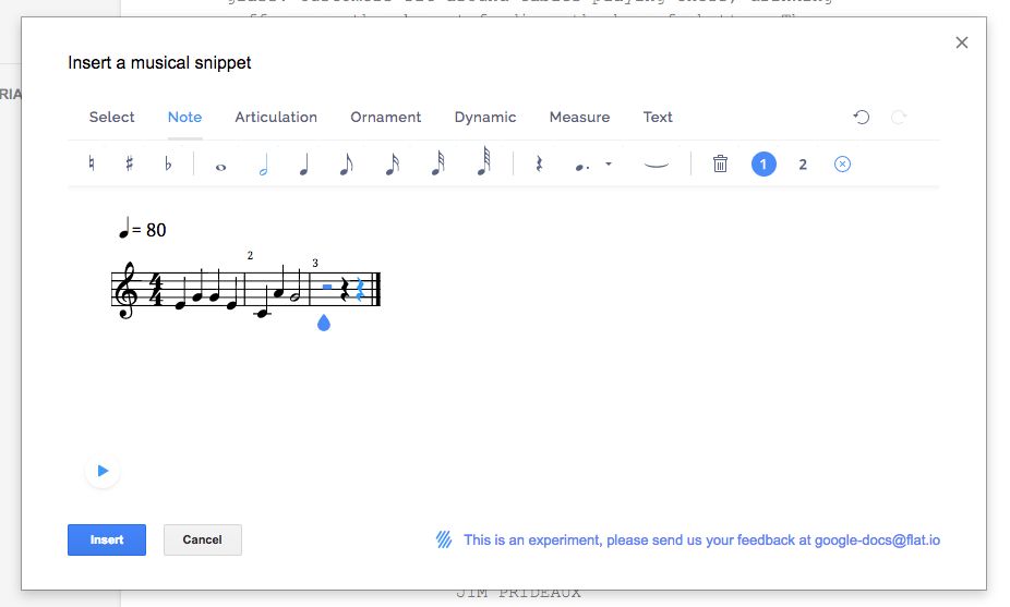 Flat Music Notation