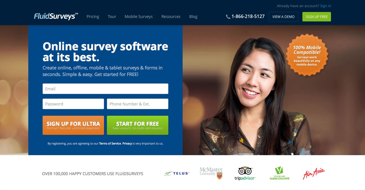 FluidSurveys Screenshot
