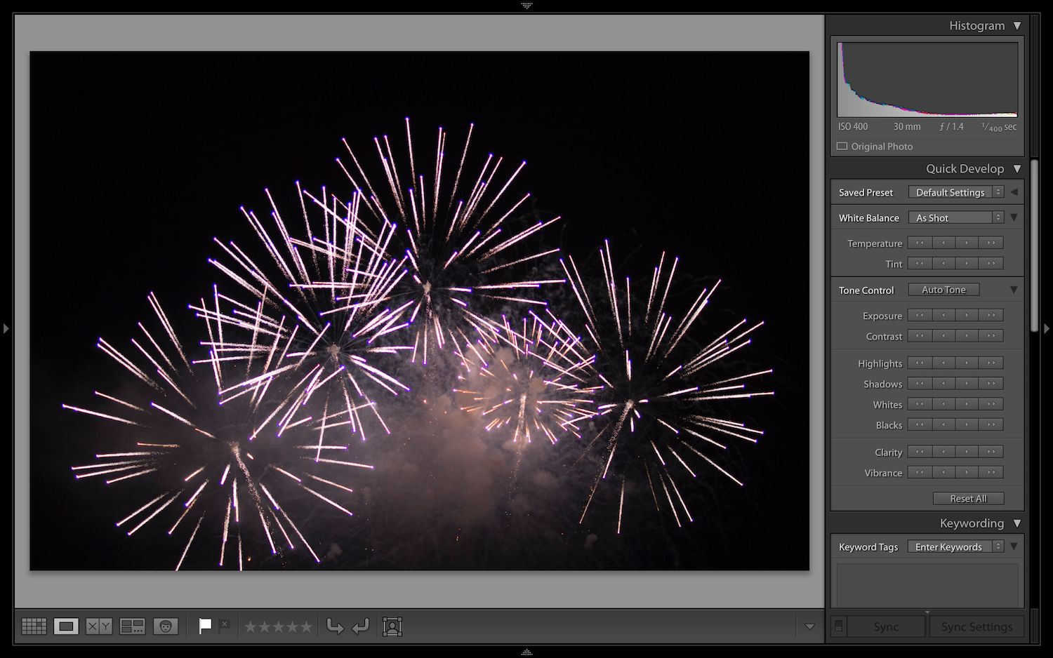 customize lightroom full-screen
