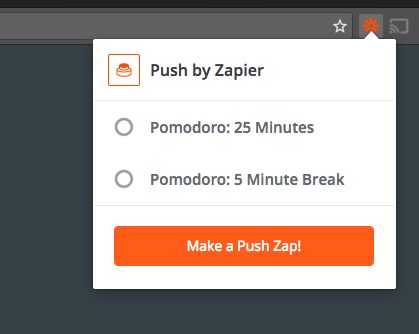 Zapier Pomodoro timer
