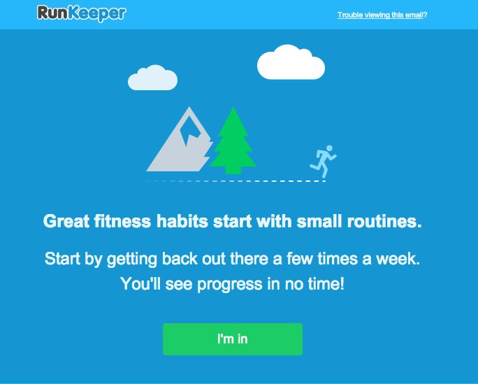 runkeeper engagement email