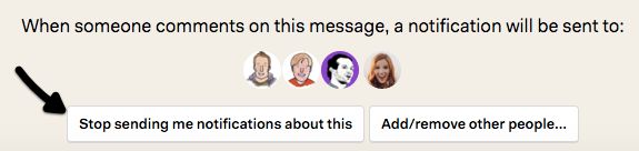 Stop getting notifications about this