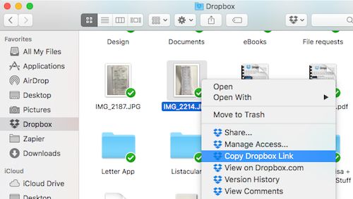 How To Share A Direct Link To A Dropbox File How To Do Anything In Apps Zapier