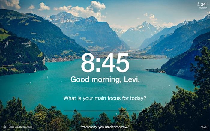 Momentum Chrome extension