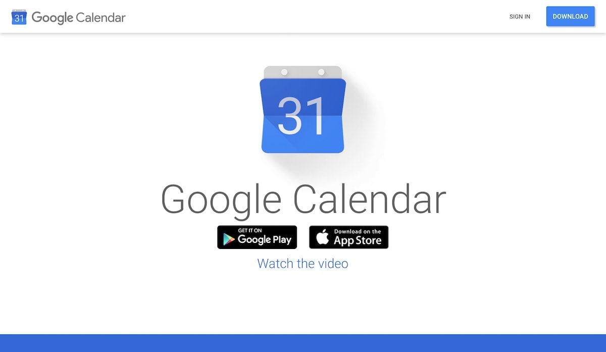 Google Calendar Screenshot