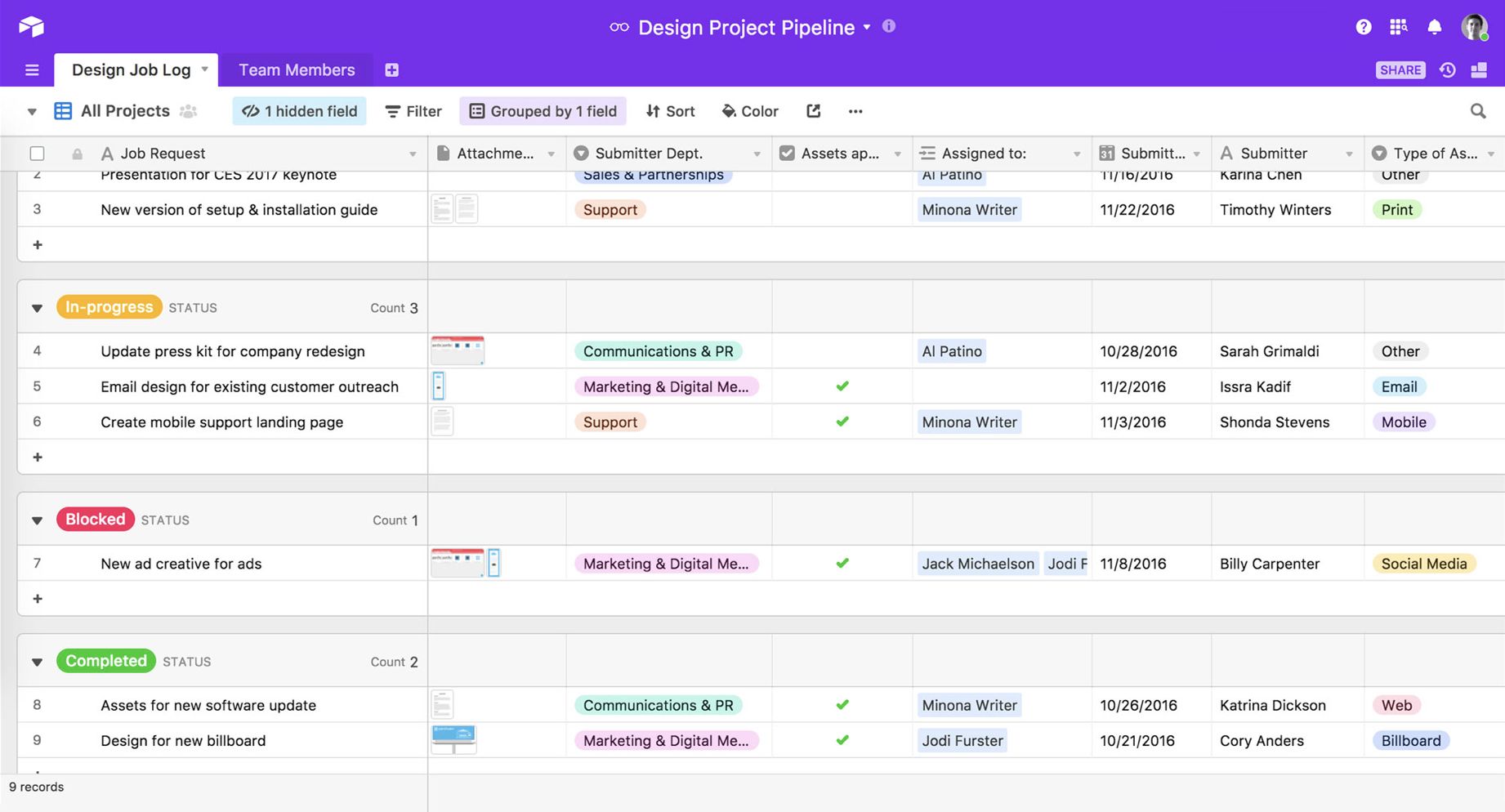 Airtable Screenshot