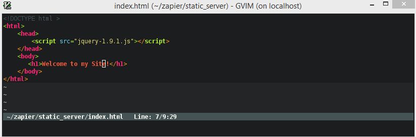VIM Screenshot