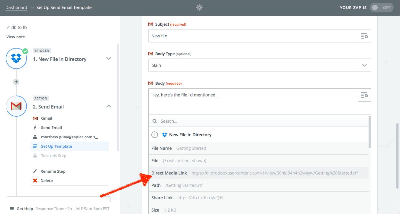 How To Share A Direct Link To A Dropbox File How To Do Anything In Apps Zapier